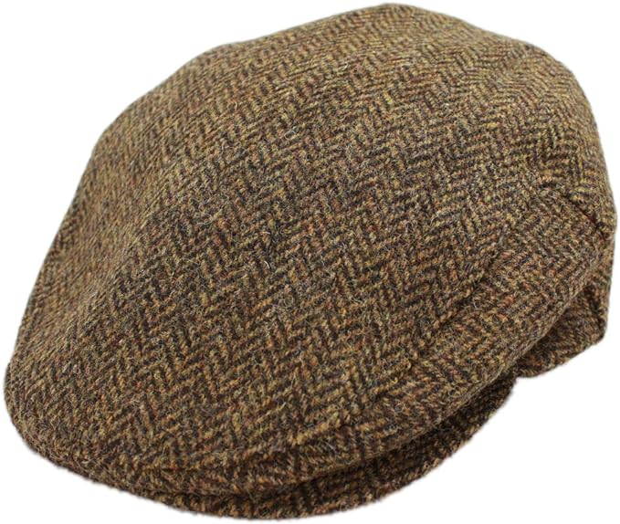 Irish Newsboy Flat Cap for Men Made in Ireland, 100% Irish Wool